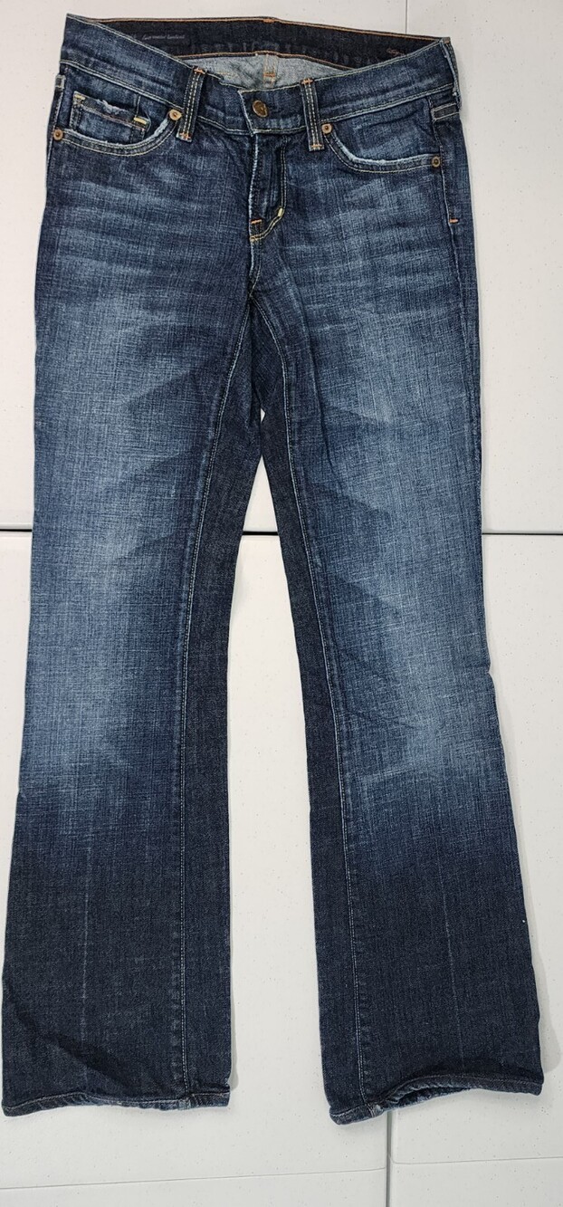 Citizens Of Humanity Women 26x30 Elle 064 Boot Cut Jeans Blue Stretch Wide Leg